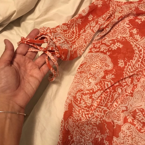 Rampage off the shoulder boho sheer top - Picture 3 of 4